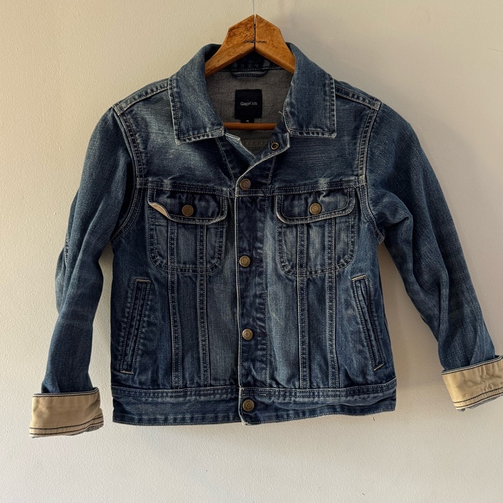 Gap Kids Denim Jean Jacket, size M 8, cotton, classic, retro, neutral, staple